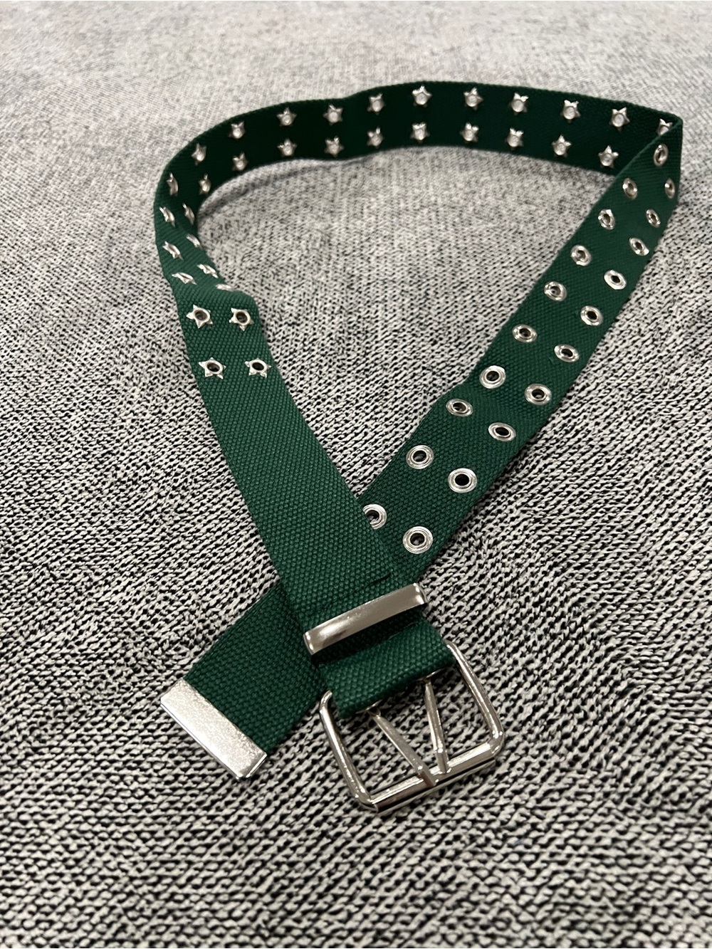 Green Unisex Web Belt - Versatile Casual Accessory